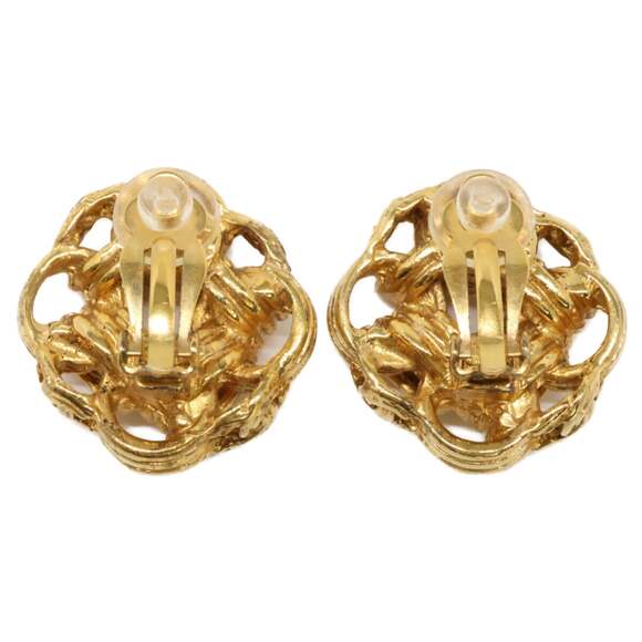 Chanel Cc Logo Clip-On Earrings Gold- #243961C56B - Picture 3 of 8